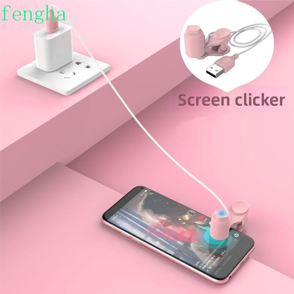 FENGHA Màn hình Auto Clicker, 3 bánh răng Điện thoại Tap Auto Clicker Thiết bị, Tiện ích nhỏ USB có 
