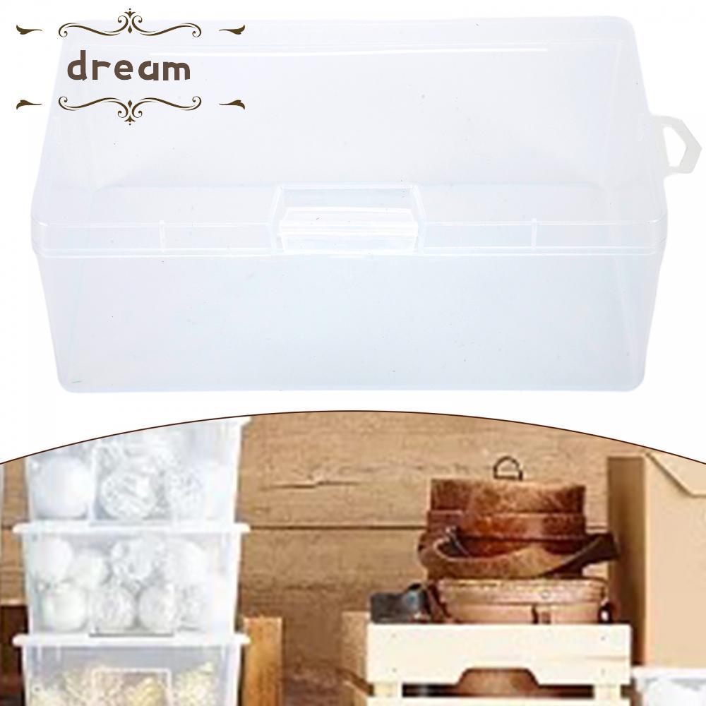 [dreamlife]Storage Box Coins Collection Craft Clear Container Jewellery Organiser