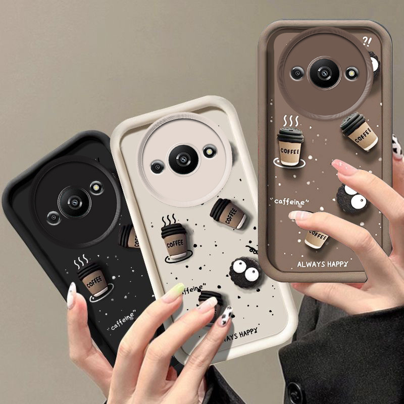 Ốp lưng redmi a3 redmi a3x poco c61 ốp lưng điện thoại cốc cà phê 3D
