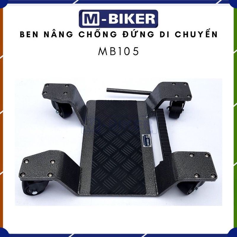 Ben nâng chân chống giữa, bàn xoay di chuyển MB105 chính hãng cho xe MBiker