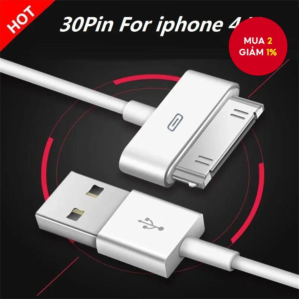 Cáp sạc dữ liệu USB cho iPhone 4, 4s, 3G, 3GS, iPad 1, 2, 3, iPod, phụ kiện Nano Touch.