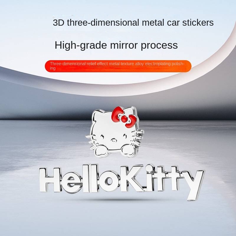 Hello Kitty 3D Stereo Car Stickers Cute Hello Kitty Car Stickers 7r2E