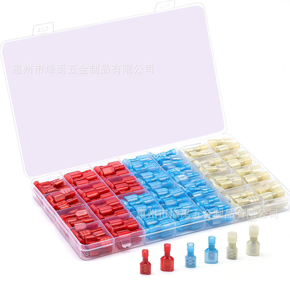 200 Chiếc Đóng Hộp FDFN / MDFN Nylon Cách Nhiệt Hoàn Toàn Nam Nữ Chèn Lò Xo Lắp Nhà Ga