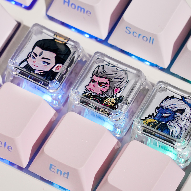 Black Myth Goku Bàn phím cơ Keycap Sáng tạo Độc đáo Trong suốt Pig Bajie Single Keycap