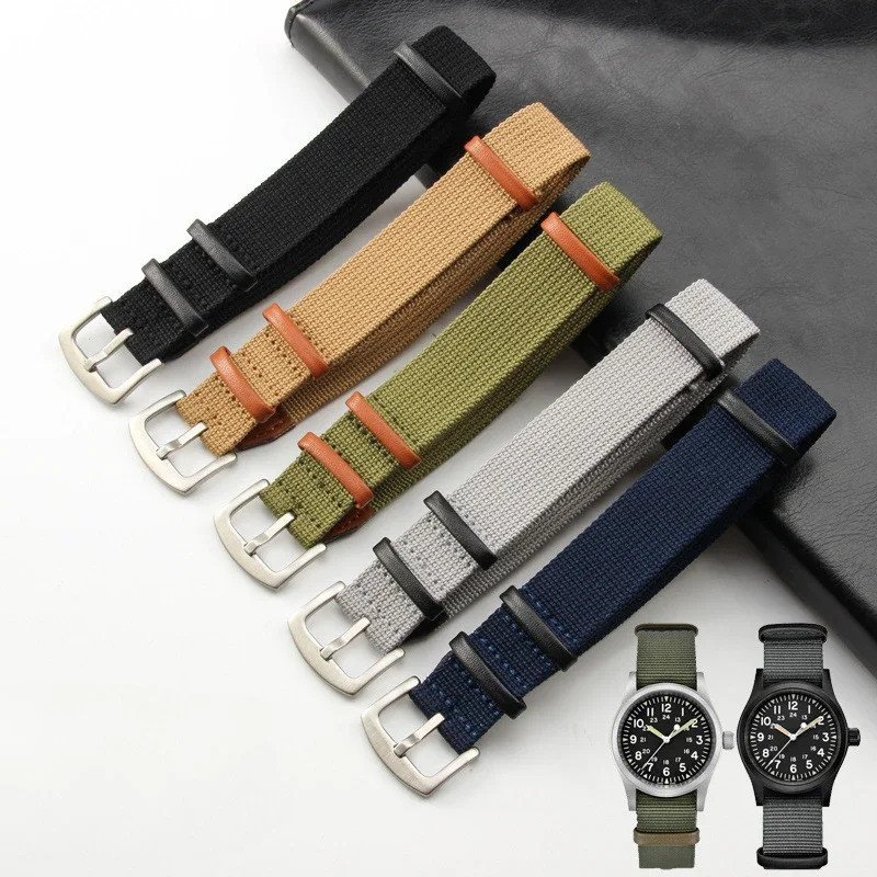 Dây đeo đồng hồ Nylon vải mềm 20 / 22mm Dây đeo cổ tay cho Omega Tissot IWC Rolex Seiko Mido Dây đeo