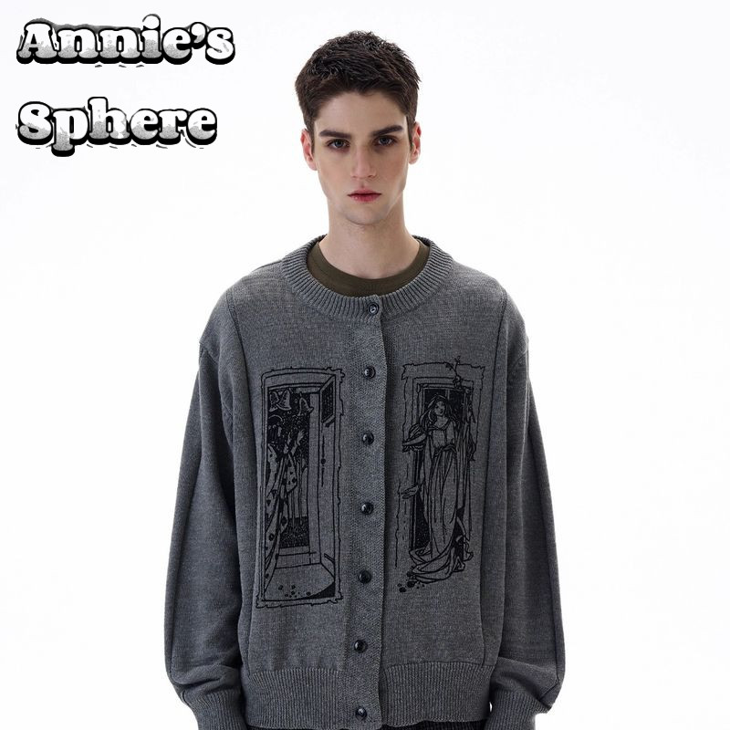 Cardigan Annie's Sphere retro họa tiết, chất lượng cao