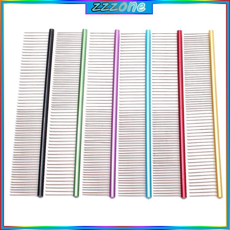 2-in-1 Stainless Steel Professional Pet Grooming Comb for Dogs & Cats 6 Colors