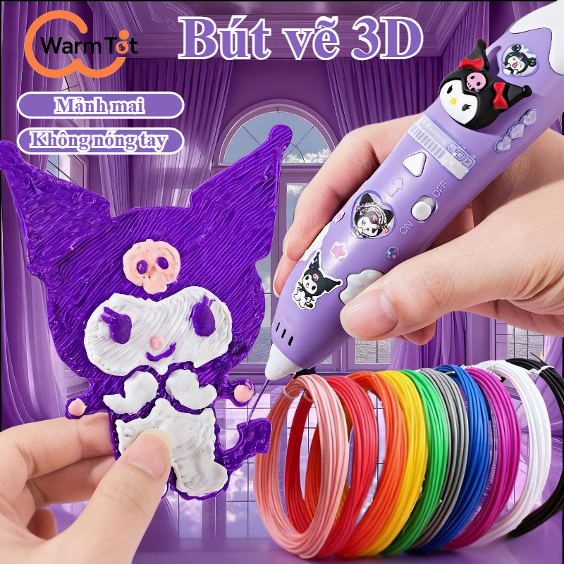 Bút Vẽ 3D Thông Minh Nhiệt Độ Thấp An Toàn Cho Bé Sáng Tạo Đồ Chơi DIY Quà Tặng Độc Đáo