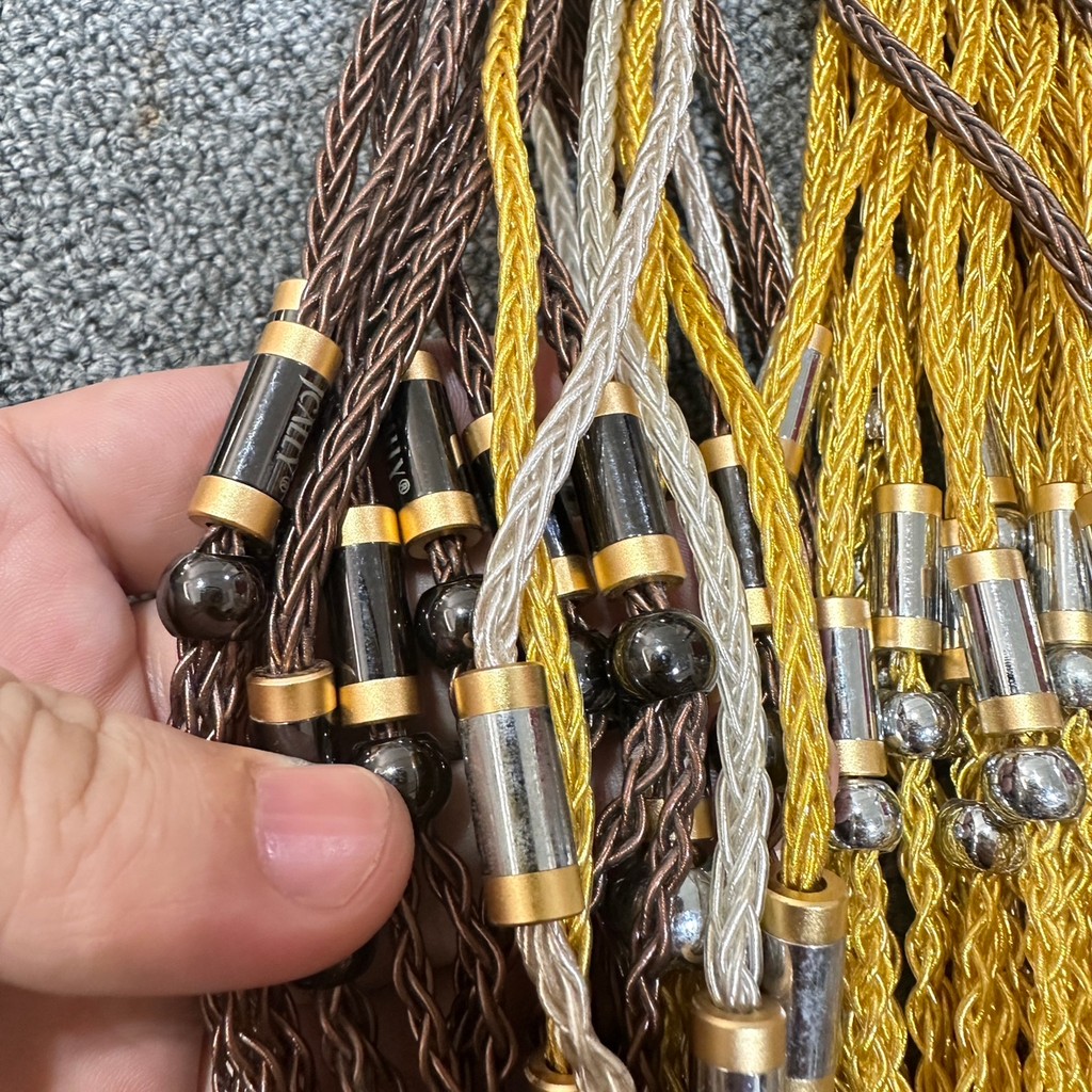 JCALLY JCALLY 0.78 Tai nghe bán hoàn thiện Plug-In Line Eight-Strand Line không có Plu