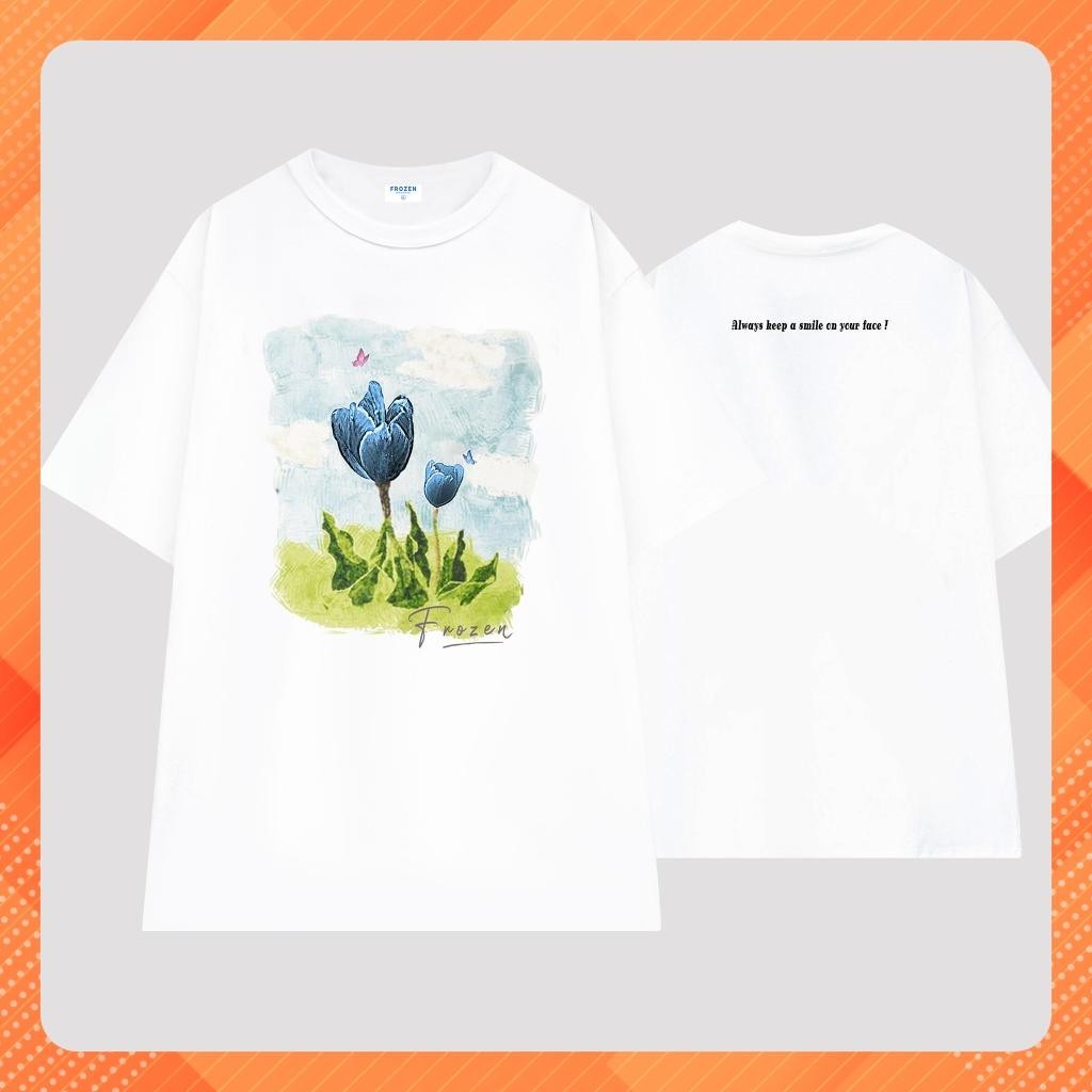 Áo Thun Nam Nữ Local Brand Frozen/ Tulip