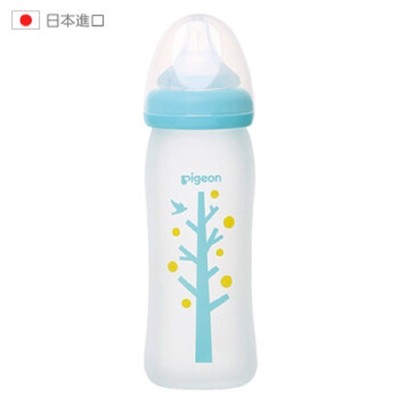 Bình sữa Pigeon Bình sữa miệng rộng Bình sữa cho bé PPSU Bình sữa cho bé 240ml (Hộp gói bên ngoài bị