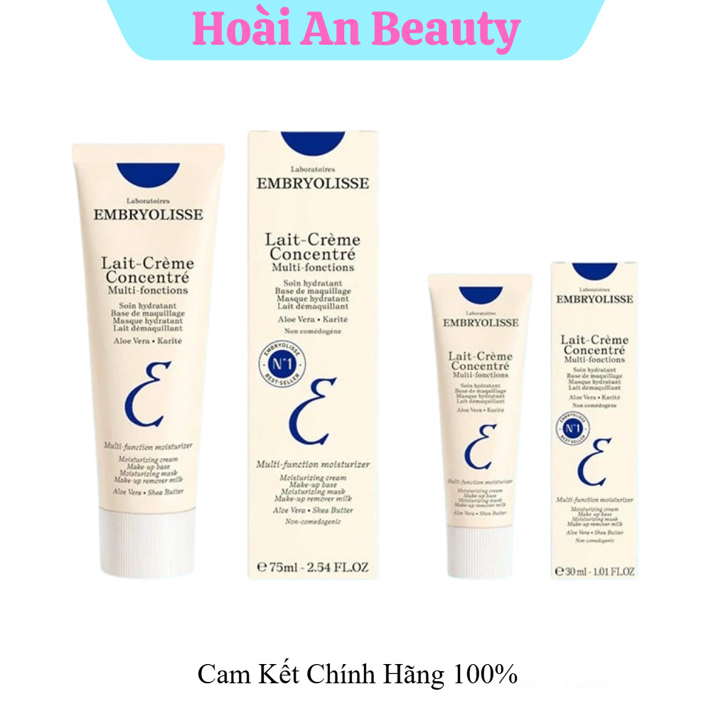Kem Dưỡng Ẩm Embryolisse Lait-Crème Concentré 75ml