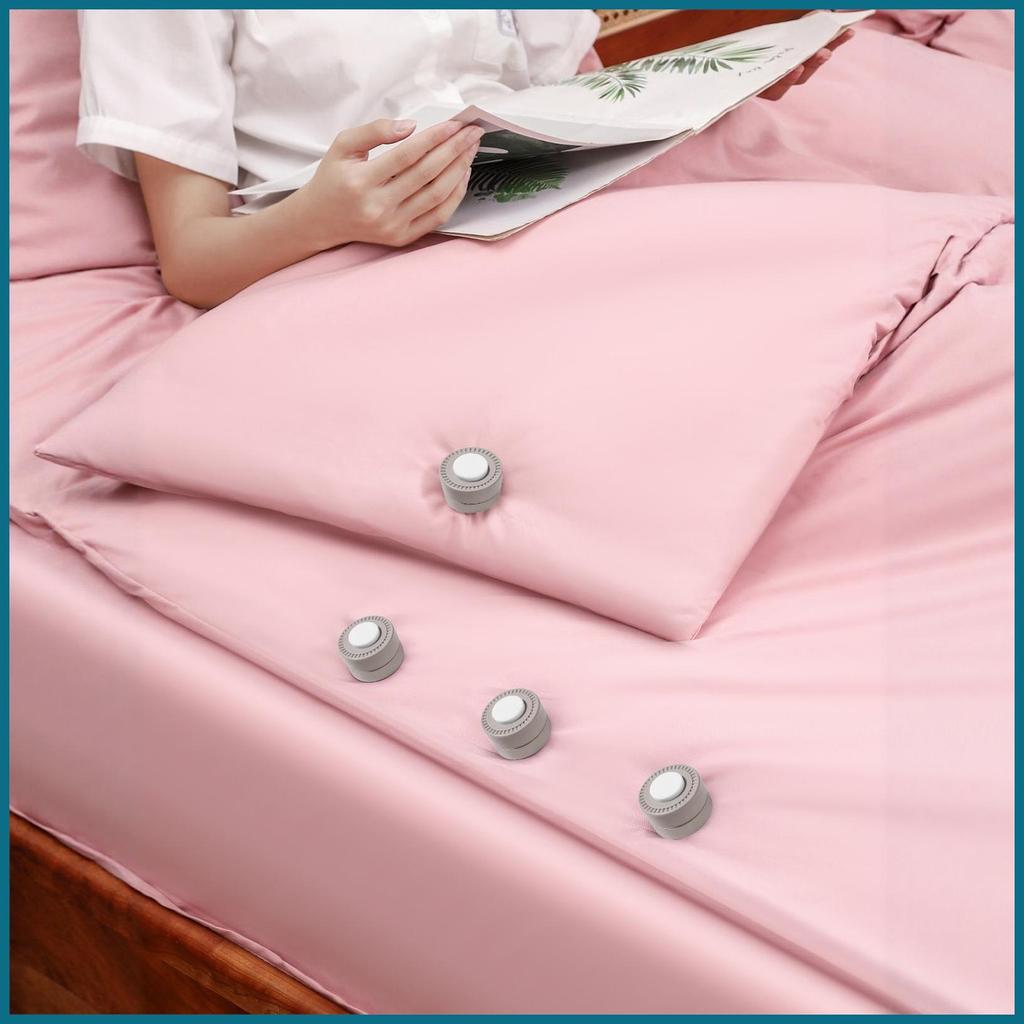 Duvet Cover Clip 4 Miếng Duvet Cover Fasteners Traceless Dây buộc có thể tháo rời cho ghế ngủ Nhà So