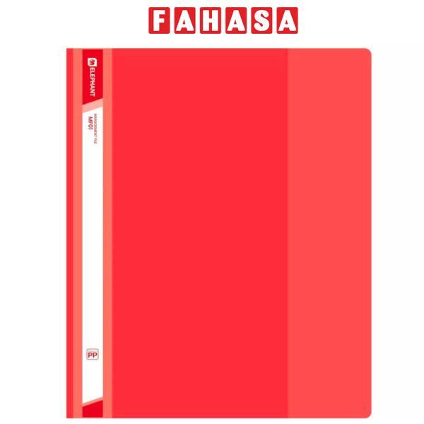 Bìa Kẹp Tài Liệu A4 - Elephant MF01 - Màu Đỏ