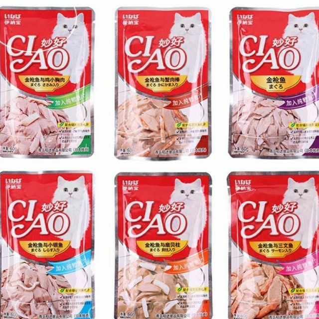 pate Ciao cho mèo - súp thưởng cho mèo ciao - 60g/túi