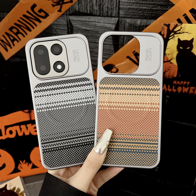 Sang Trọng Mỏng Sợi Carbon Kevlar Họa Tiết Từ Mờ Ốp lưng IQOO 15 Sạc Không Dây Chống Sốc Thả Bảo Vệ 