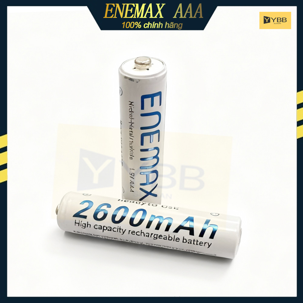Pin Sạc AAA ENEMAX 2600mAh 1.5V - Sản xuất tại Nhật Bản - Dùng cho Đèn, Đồ chơi, Chuột, Remote