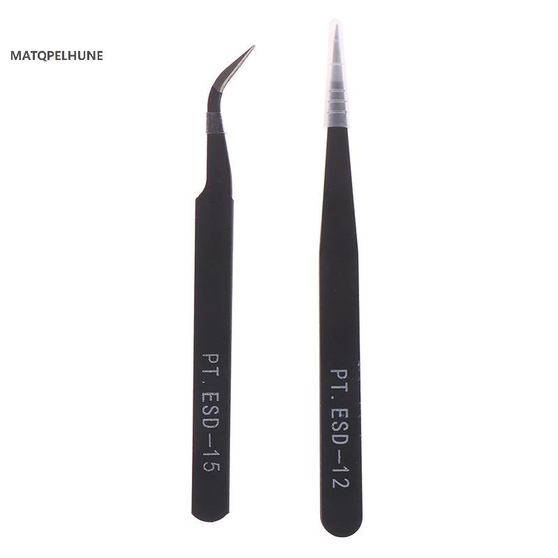 MATQPELHUNE 1 Nhíp ESD-12 / 15 Nhíp Inox Công Nghiệp Chống Tĩnh Điện Cross Nhíp VN