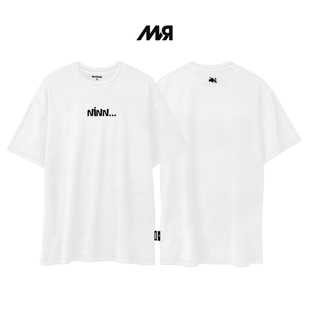Áo thun MVR unisex - NÍN - ĐEN/ TRẮNG
