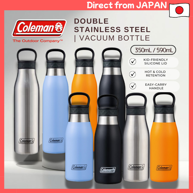 Coleman Double Insulated Stainless Steel Bottle – Wide Mouth Thermal Vacuum Flask with Handle