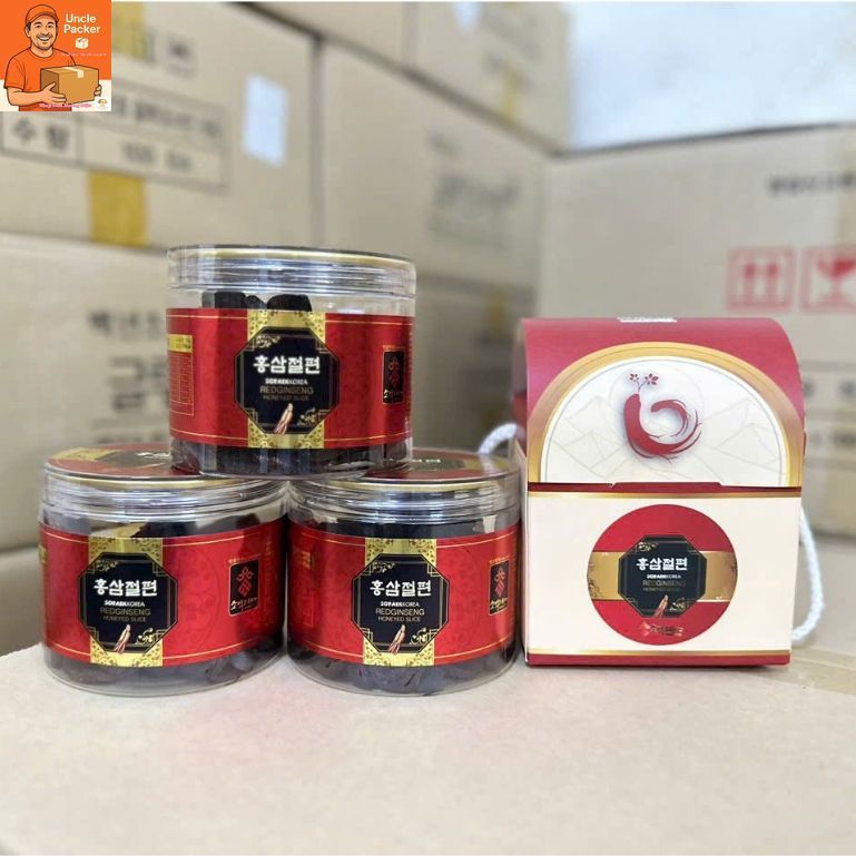HOÀNG DIỆU PREMIUM GIFTS - Sâm lát 6 năm tuổi tẩm mật ong NongHuyp Sobaek  Hàn Quốc 200g
