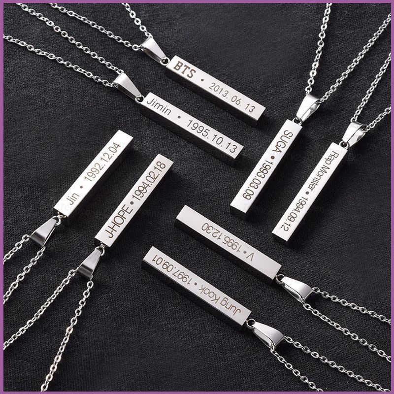 Vòng cổ xung quanh GC BTS Vòng cổ nam nữ Vòng cổ Hàn Quốc