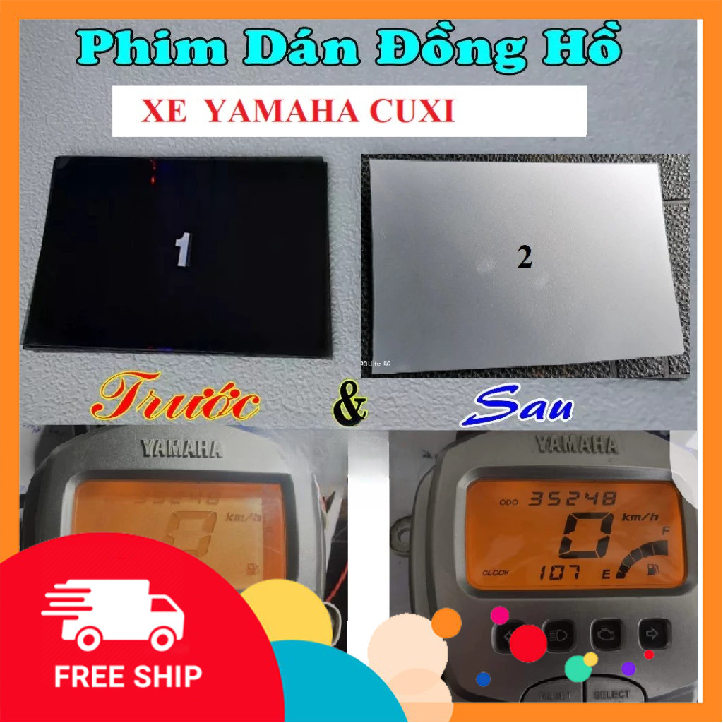 {COMBO} Film Dán Odo Yamaha Cuxi – FZ150 – Acruzo – Janus – Freego – Grande | Đã Căn Chỉnh Sẵn – Độ 