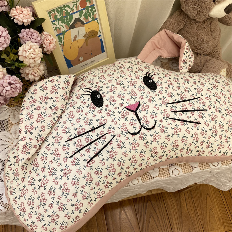 Ins Cute Bunny Cotton Ears Phòng ngủ Gối kiều mạch