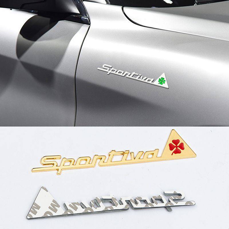 Car Metal Four-Leaf Clover Bumper Stickers Pro Touch 3D Three-Dimensional Stickers Car Logo 1aBO