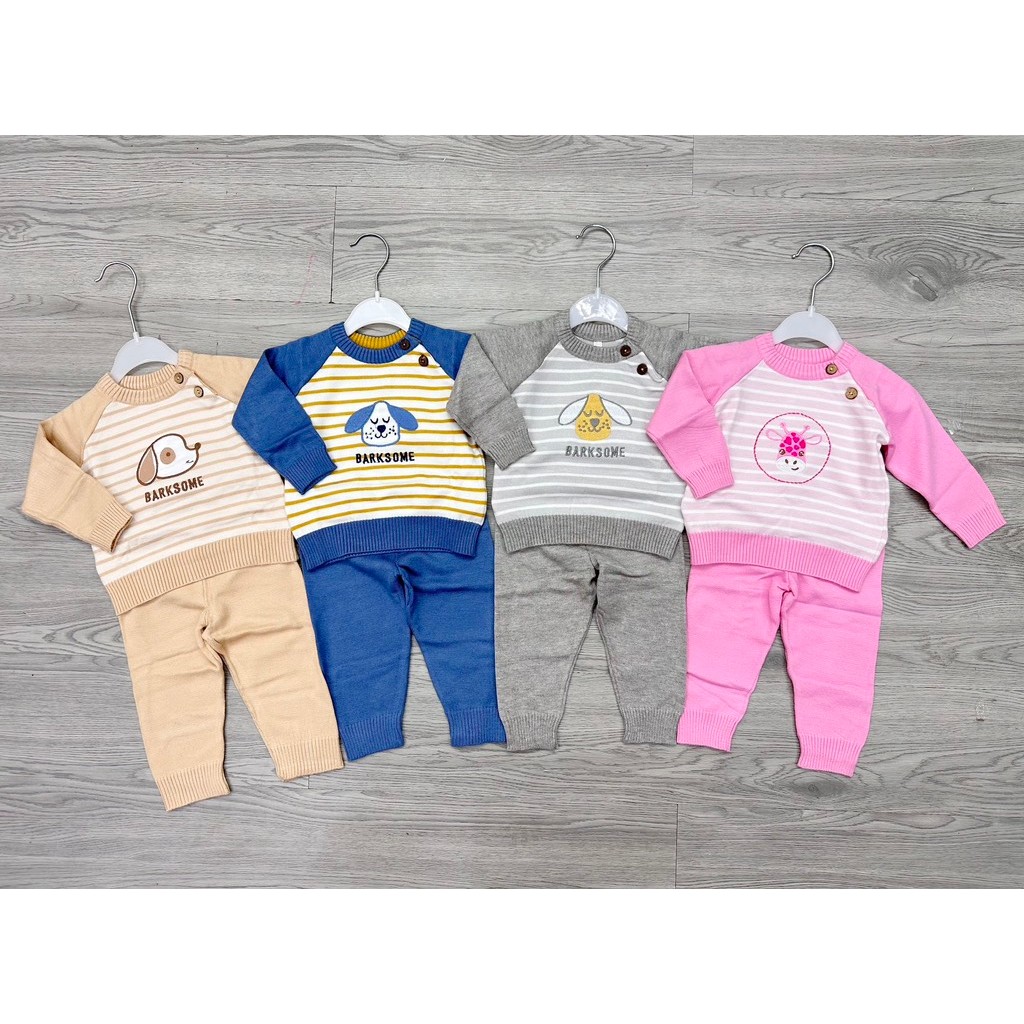 [ MOMMA BABY ] bộ len cv cho bé trai bé gái