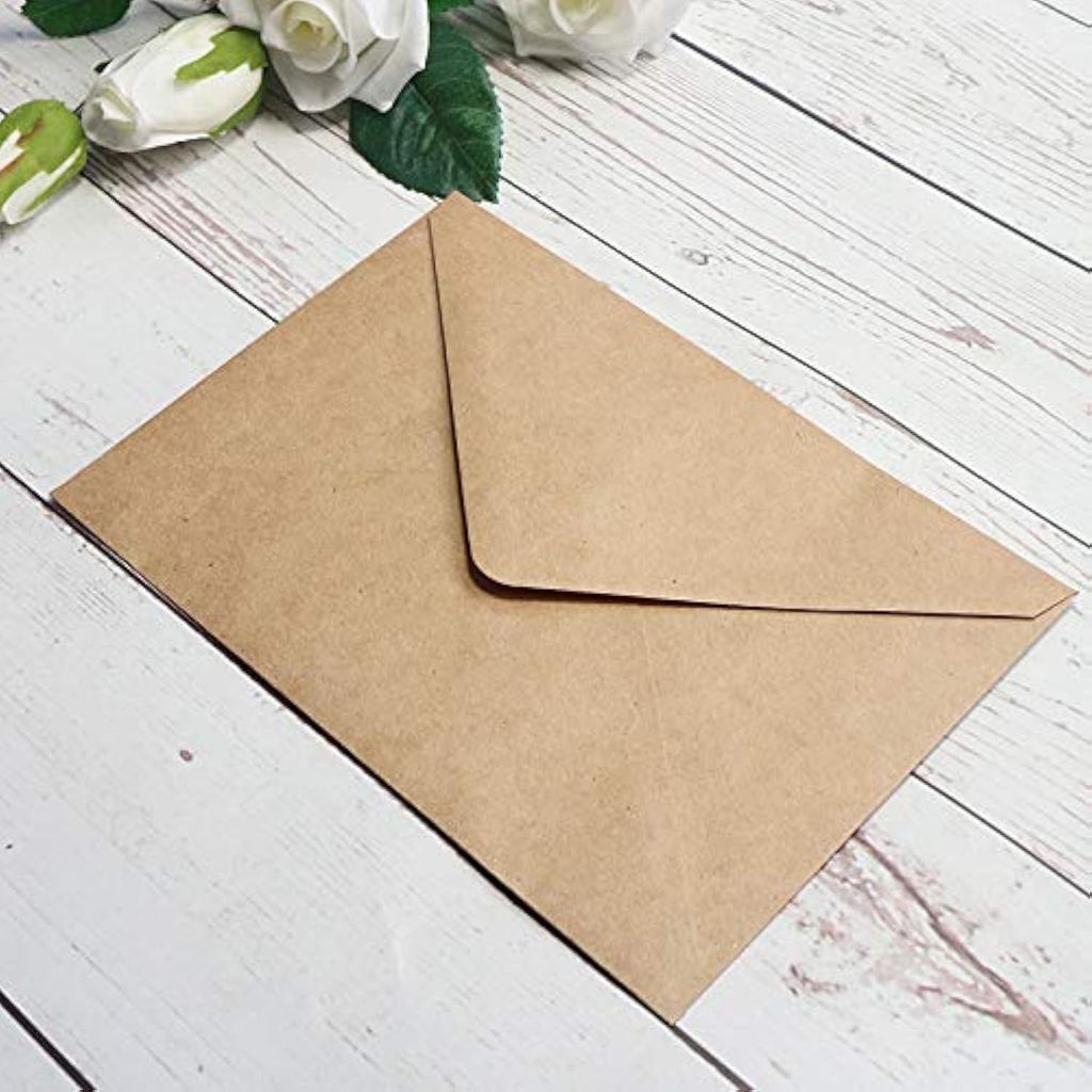 Ngôi Sao May Mắn 25 Chiếc Phong Bì Giấy Kraft Nâu Cho Thẻ 5x7 Phong Bì A7, 5.35 x 7.7 inch, Hoàn Hảo