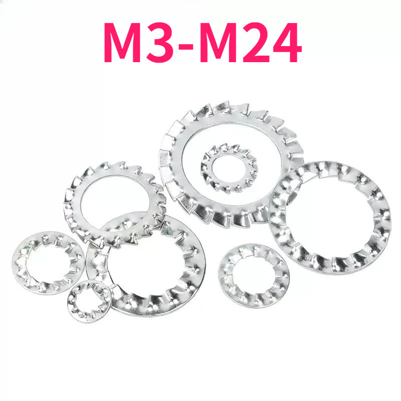 Máy giặt khóa răng cưa bên ngoài M3-M24, Máy giặt khóa răng cưa bên trong Máy giặt dừng Máy giặt chố