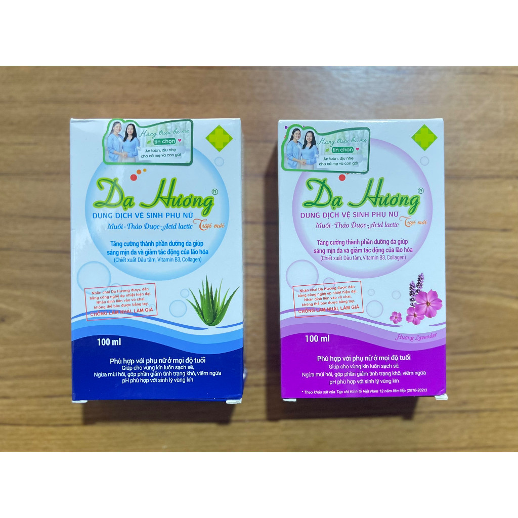[HÀNG CHÍNH HÃNG] DUNG DỊCH VỆ SINH DẠ HƯƠNG - DDVS DẠ HƯƠNG  CHAI 100ML HƯƠNG NHA ĐAM - LAVENDER - 