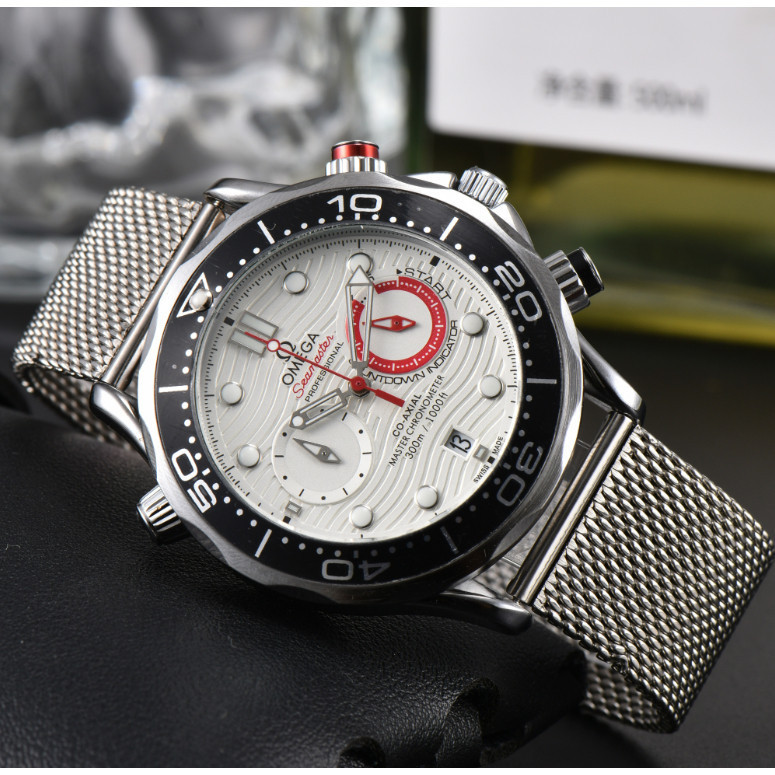 Đồng hồ nam Omega Seahorse Series Quartz Movement Đồng hồ Chronograph đa chức năng