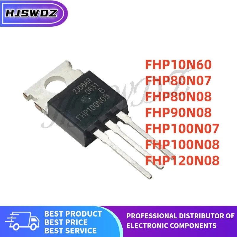 5 Chiếc FHP90N08 FHP100N08 FHP80N07 FHP10N60 FHP80N08 FHP120N08 FHP100N07 TO-220 Hiệu Ứng Trường Tra