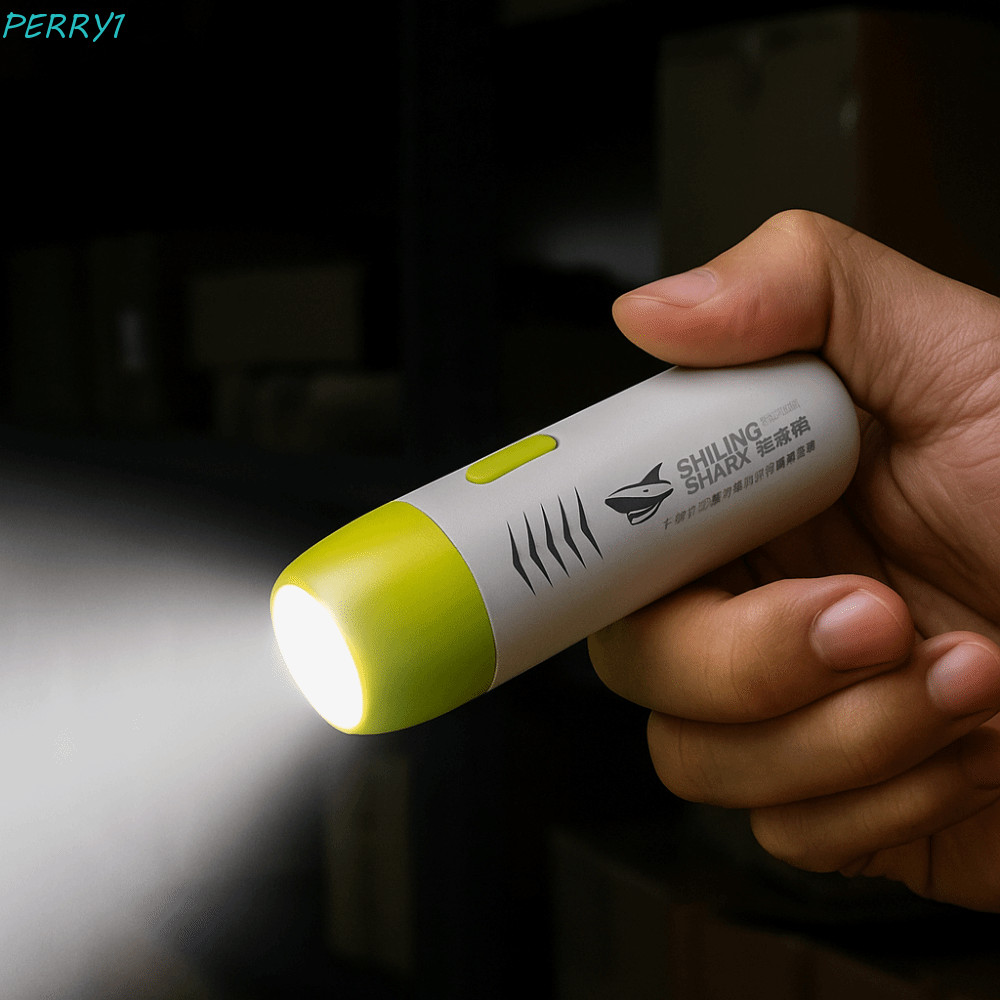 Đèn pin LED cầm tay mini PERRY, Đèn pin nhỏ LED ABS chống nước, Đèn pin sạc siêu nhẹ thực tế Đèn pin