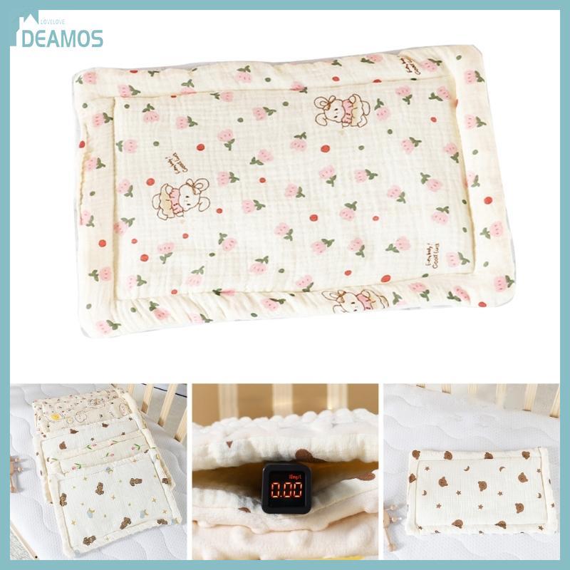 Soft Breathable Cotton Baby Pillow Ergonomic Infant Pillow for Comfortable Rest