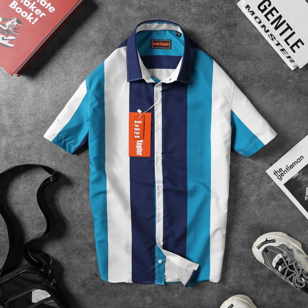 Áo sơ mi lụa cao cấp Brook N Kepler phong cách tươi trẻ, phóng khoáng 3349