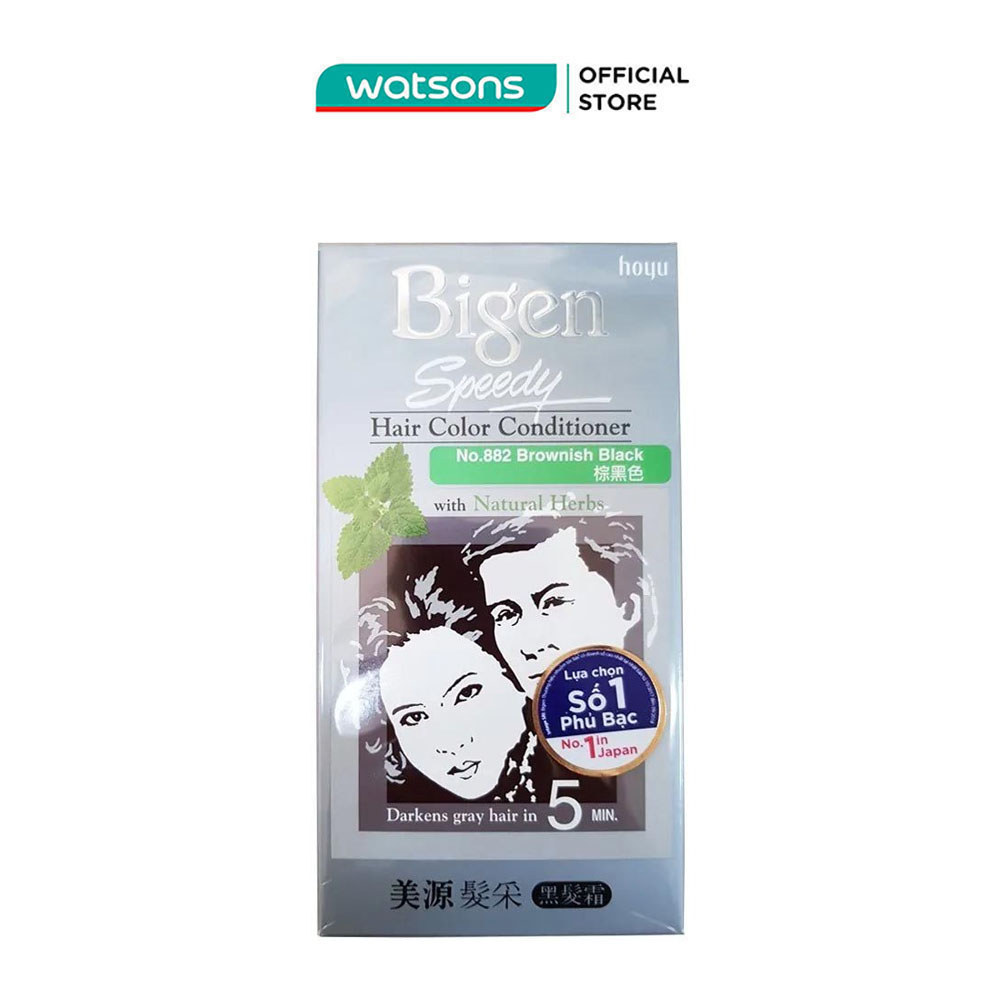 Kem Nhuộm Tóc Bigen 80g - 882 Nâu Đen 80g/hộp