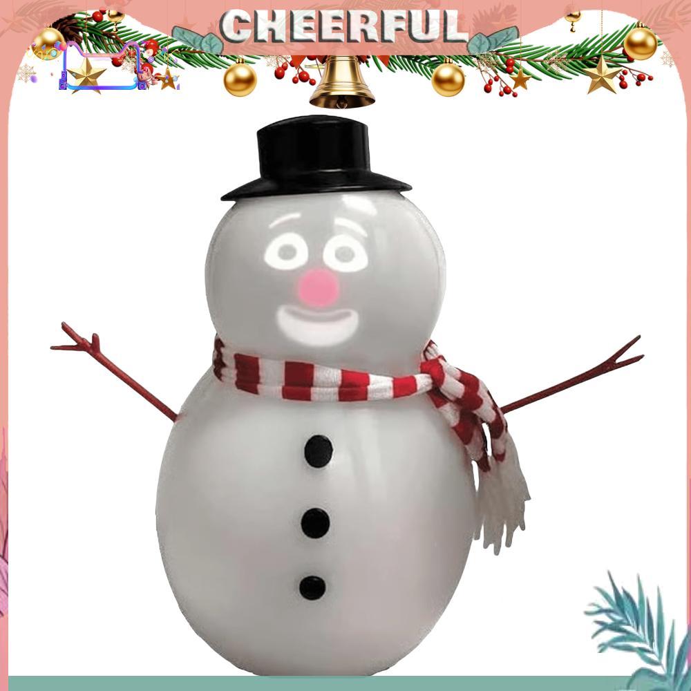 Tượng giáng sinh Winking Snowman Điêu khắc tương tác với loa máy chiếu