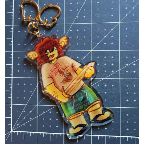 SHEDLETSKY 1x1x1x1 FORSAKEN acrylic keychain roblox 4inches