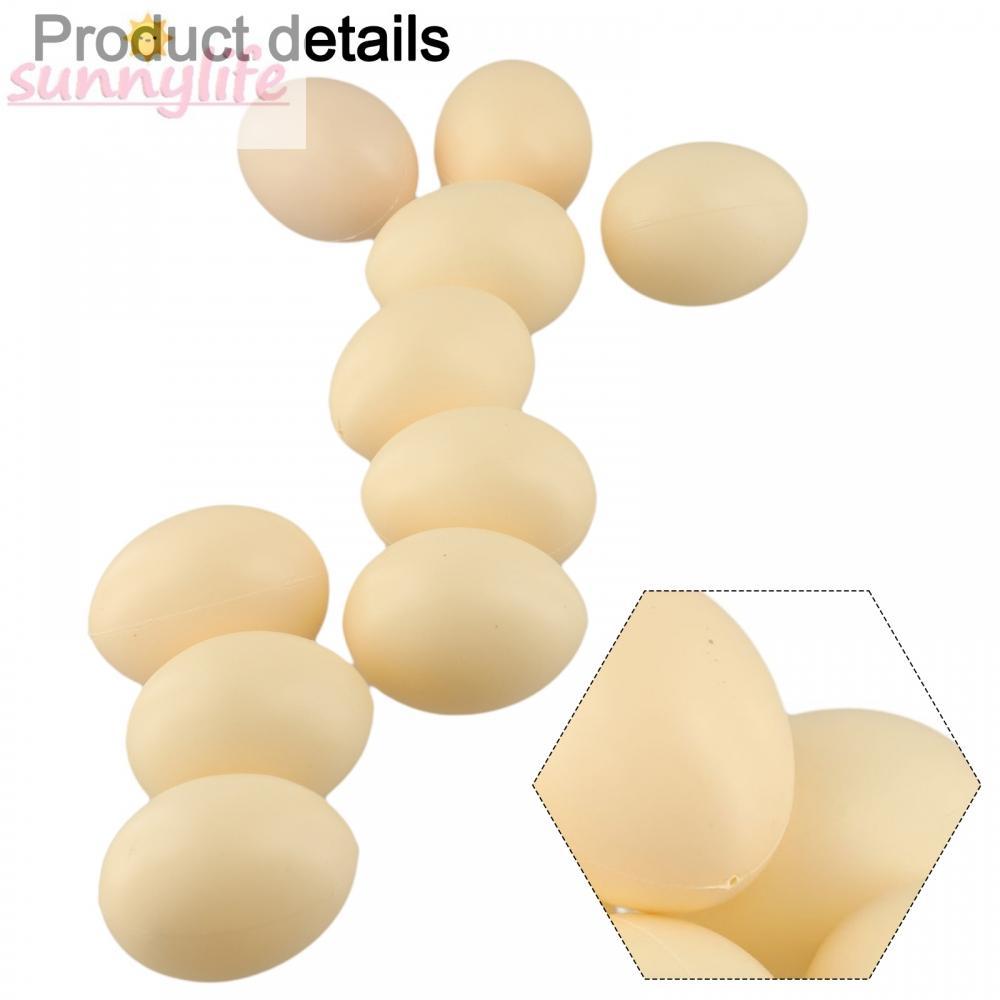 【Spot goods】Personalize Your Easter Decor with Faux Chicken Eggs Set of 10 Customizable Eggs