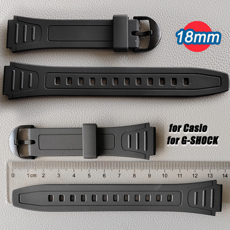 Dây đeo cao su 18mm cho dây đeo đồng hồ chống nước Casio cho dây đeo đồng hồ điện tử G-SHOCK W800 Vò