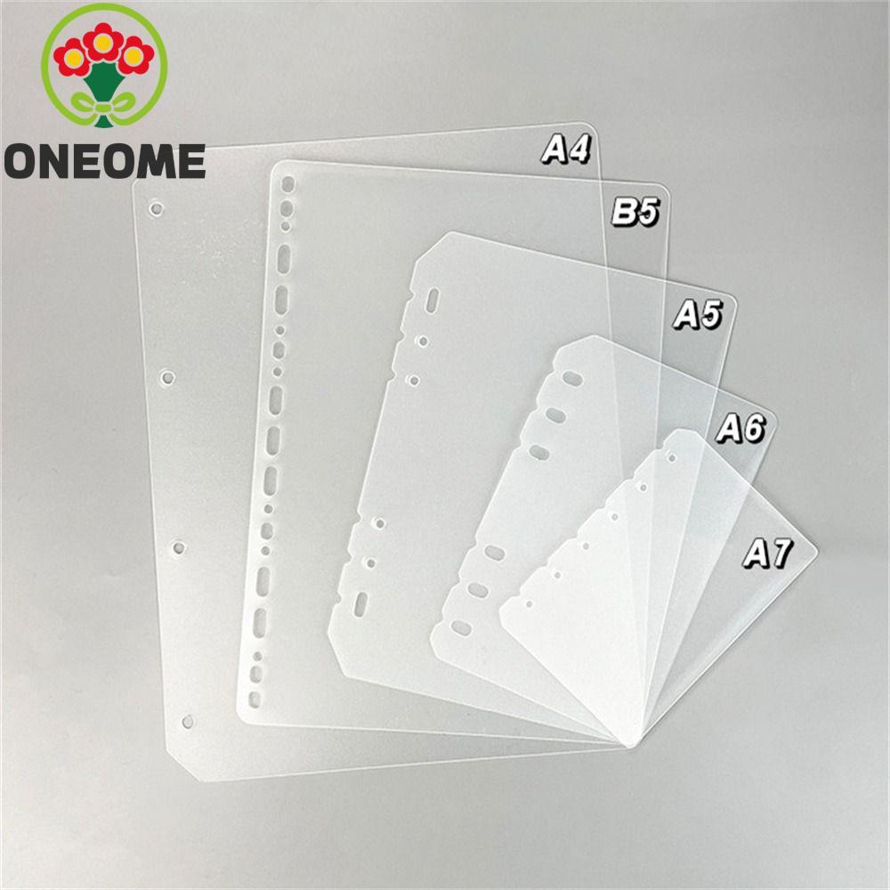 ONEOME Notebook Divider A5 A6 A7 B5 A4 Board Page Notebook Phụ kiện Giấy bên trong Matte Chương trìn