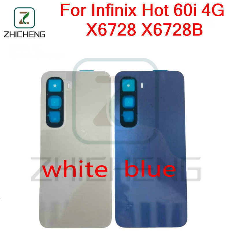 Dành Cho Infinix Hot 60i 4G X6728 X6728B Ốp điện thoại Pin Cửa Sau Vỏ Bảng Điều Khiển