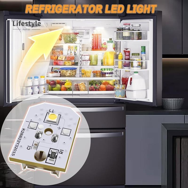 [lối sống] Đèn tủ lạnh WR55X11132 WR55X25754, Thay thế lắp ráp đèn Led tủ lạnh Wr55x30602 Wr55x26486