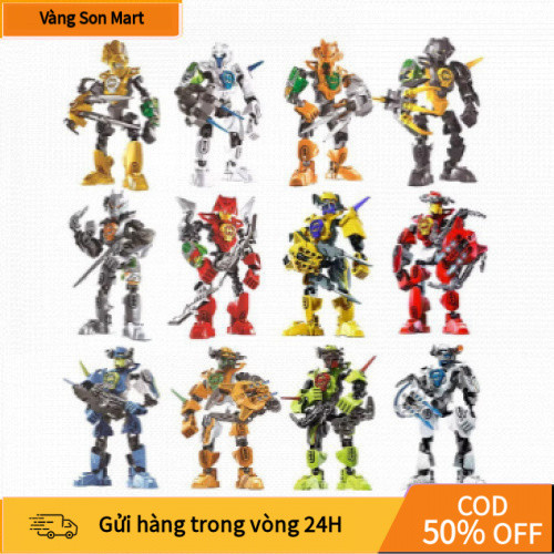【Son】 Đồ chơi lắp ráp mô hình DECOOL Hero Factory 2.0 – robot hành động Bionicle, mẫu 9401 đến 9406 
