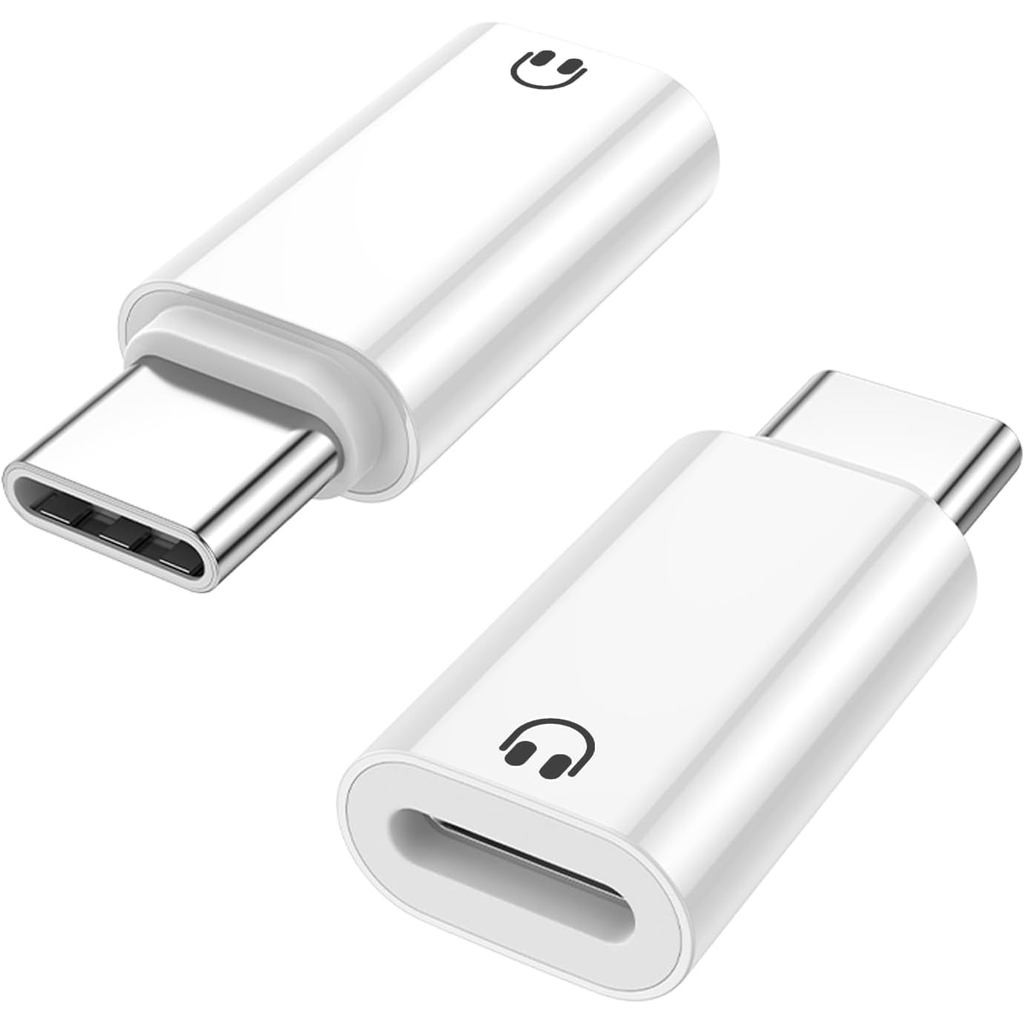 2 Gói Bộ Chuyển Đổi Âm Thanh USB C Sang Ánh Sáng Chỉ Dành Cho Tai Nghe Apple EarPods, Không Sạc / Tr