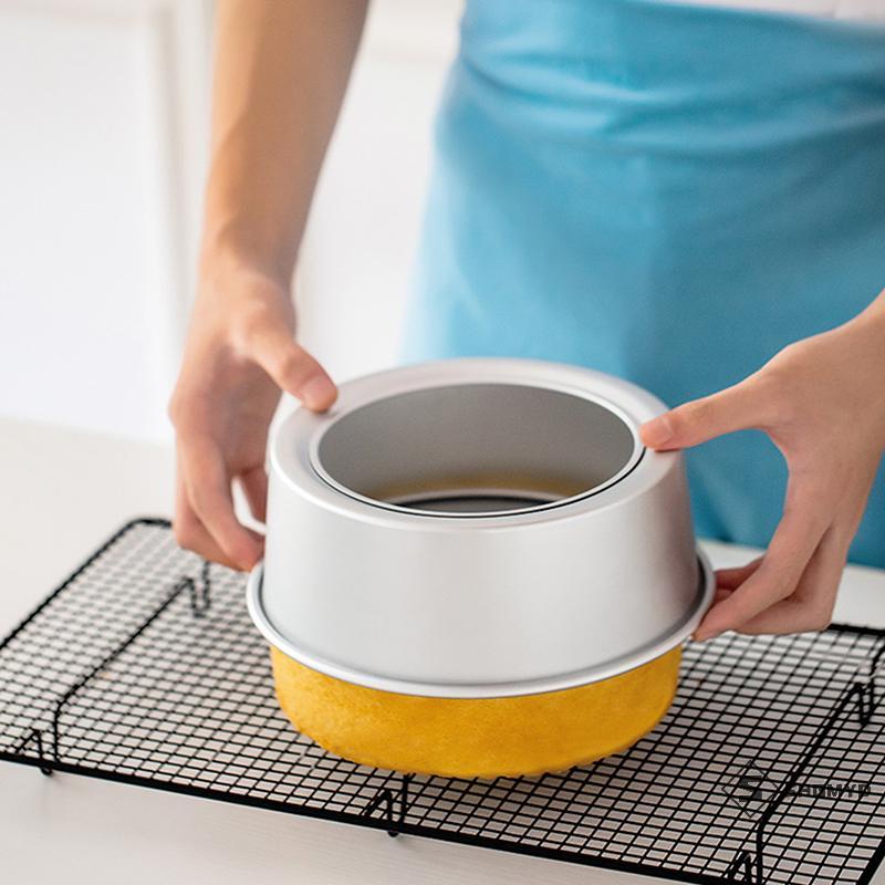 Khuôn Bánh Đa Năng Nhôm Chống Dính 4/6/8/10 Inch, Đế Tháo Rời Cho Baking Sweet và Cheese Cake