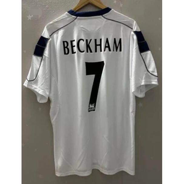 00-01 M Home Red Retro Soccer Jersey Bóng đá BECKHAM